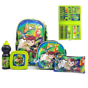 ست 45 در 1 کوله پشتی 46 سانتی بن تن مدل Rainbow Max - Backpack - Promotion Items 45 in 1 - Ben 10 _کوله پشتی